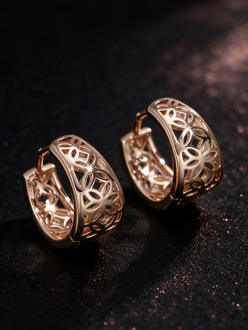 Filigree Huggie Hoops